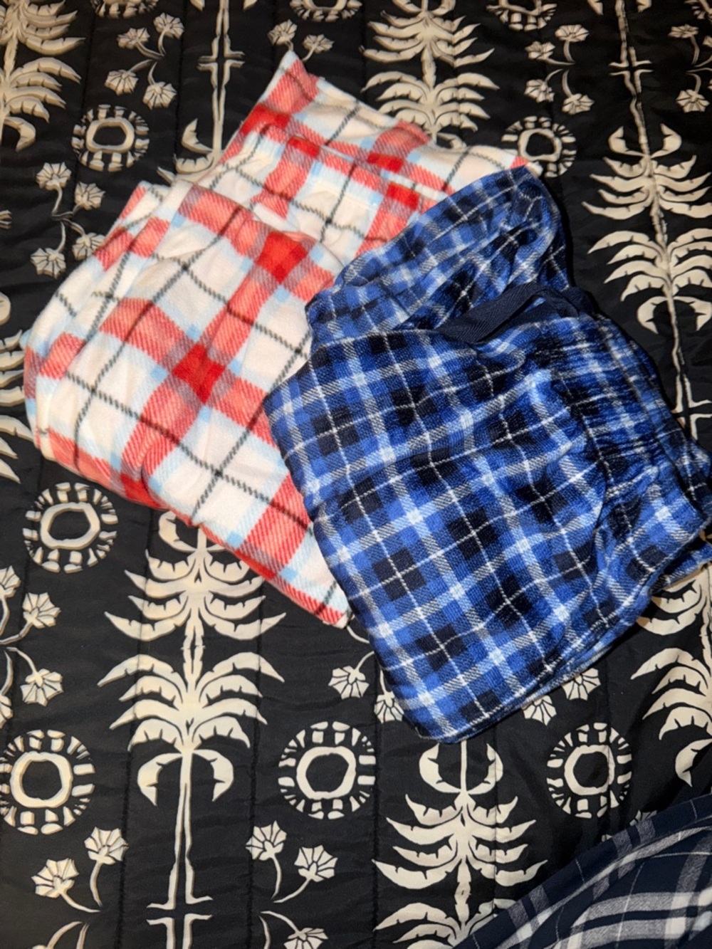 BUNDLE Two Fuzzy Plaid Pants!